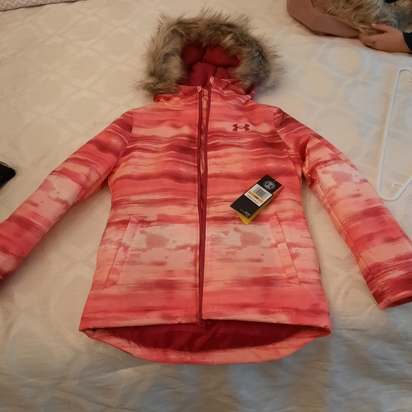 NWT Under Armor girls size S(8) Cold Gear Snow Jacket - Picture 10 of 11